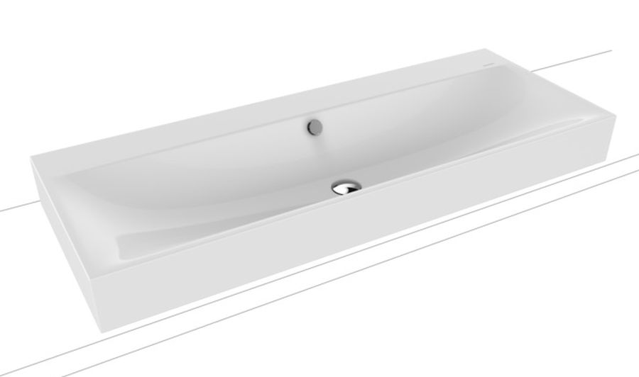 Kaldewei Silenio Waschbecken 90x46 cm rechteckig Aufsatzwaschbecken weiß 904206003001
