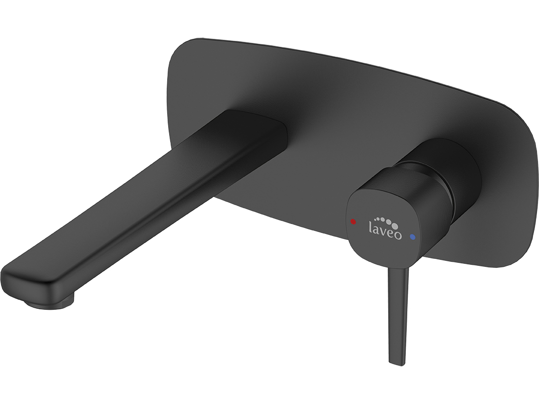 Laveo Pola waschbeckenhahn Unterputz schwarz BAP722P