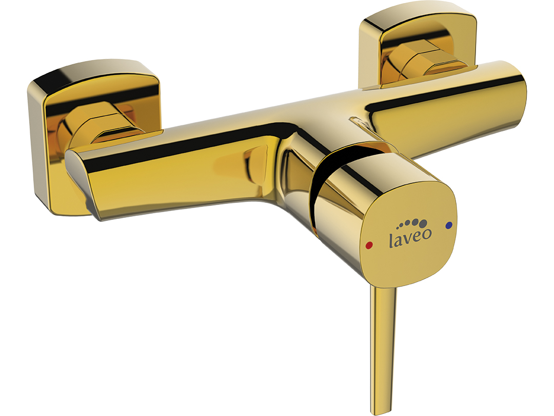 Laveo Pola duschbatterie Wand gold BAPG40D