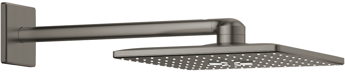 Grohe Rainshower Kopfbrause mit Arm 31x31 cm quadratisch Brushed Hard Graphite 26479AL0