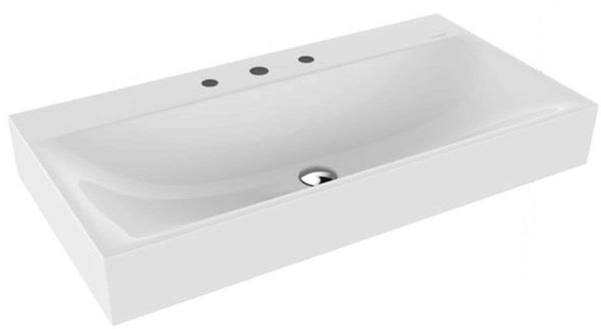 Kaldewei Silenio Waschbecken 90x46 cm rechteckig Klassisch weiß 904406273001