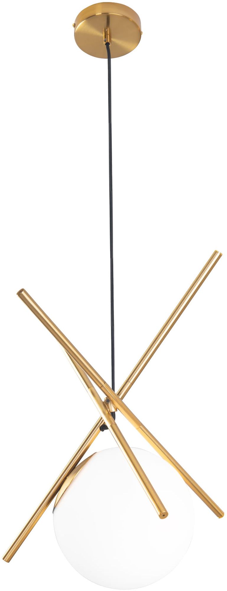 MaxLight Xena Pendelleuchte 1x60 W weiß-messing P0403