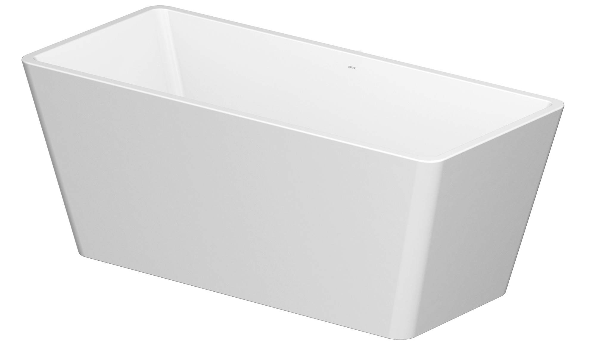 Cersanit Crea Freistehende Badewanne 162x72 cm rechteckig weiß S301-299