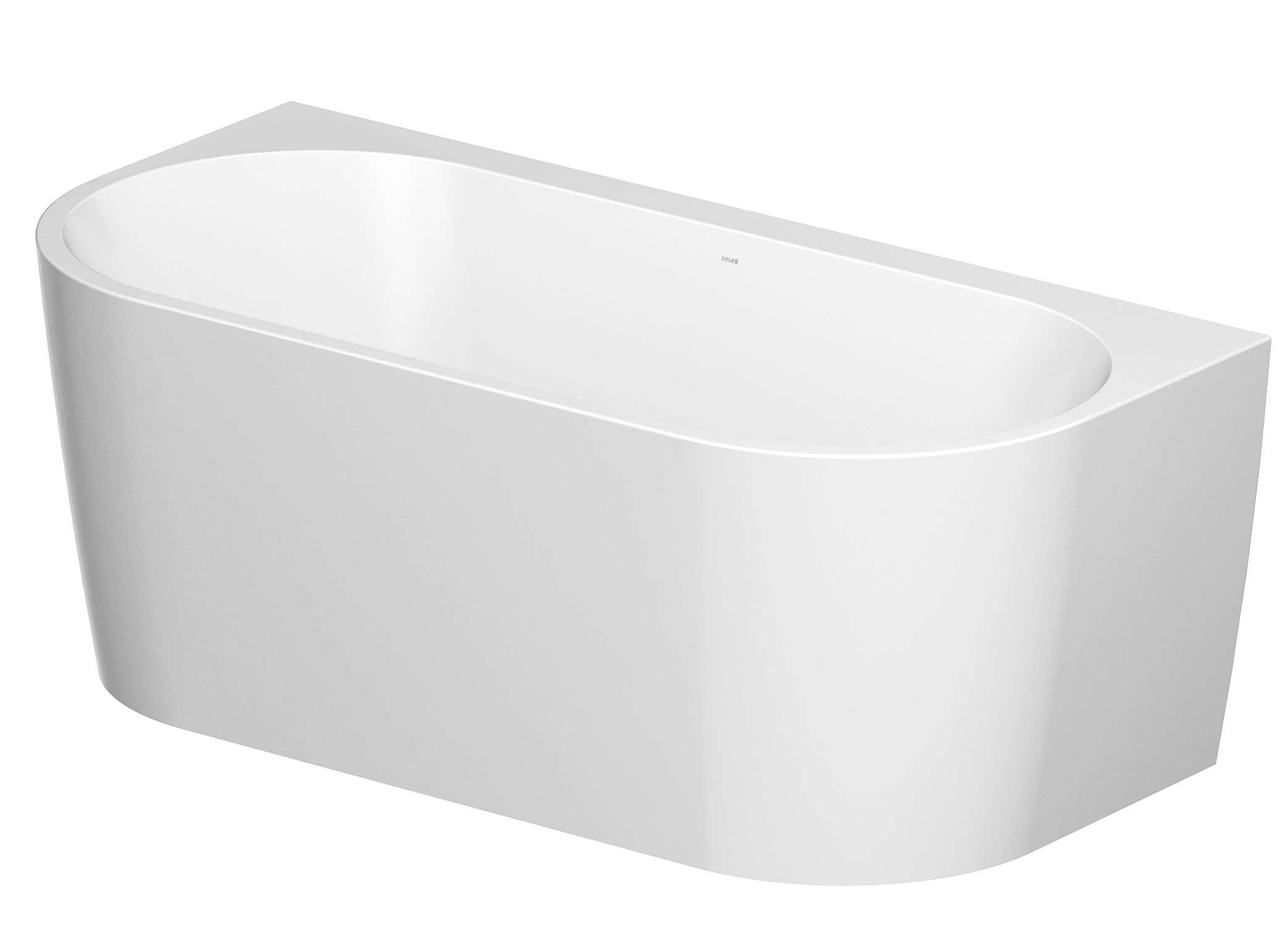 Cersanit Crea Freistehende Badewanne 170x82 cm oval weiß S301-301