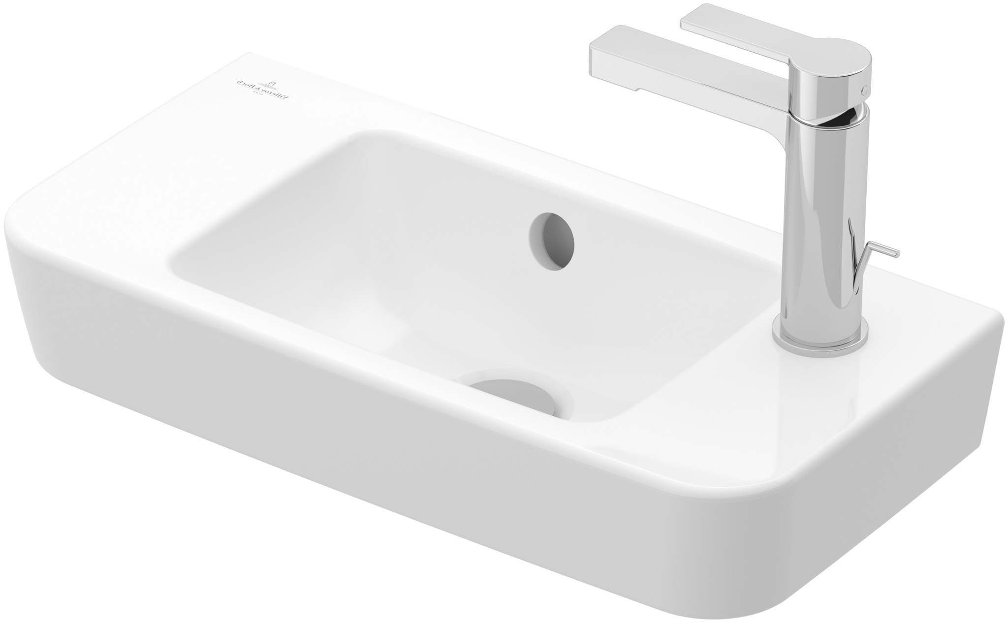Villeroy & Boch O.Novo Waschbecken 50x25 cm rechteckig Klassisch weiß 4342R501