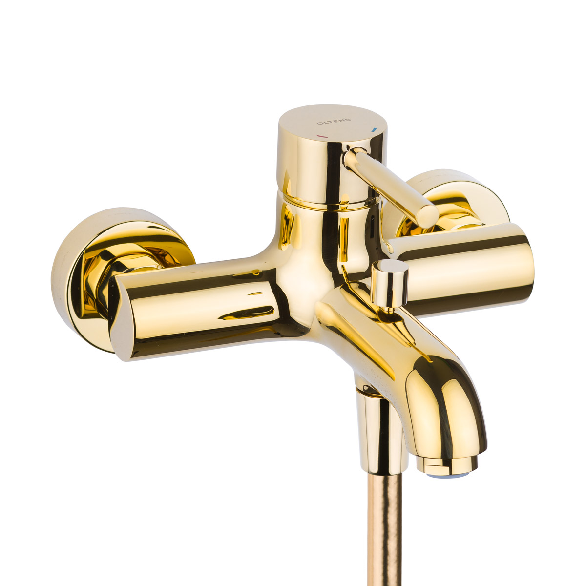 Oltens Molle Badewannen- und Duscharmatur Wandmontage goldener Glanz 34000800