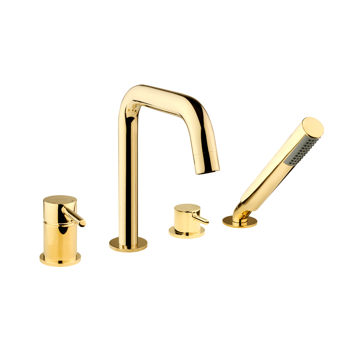 Oltens Molle Badewannen- und Duscharmatur awannenmontiert goldener Glanz 34200800