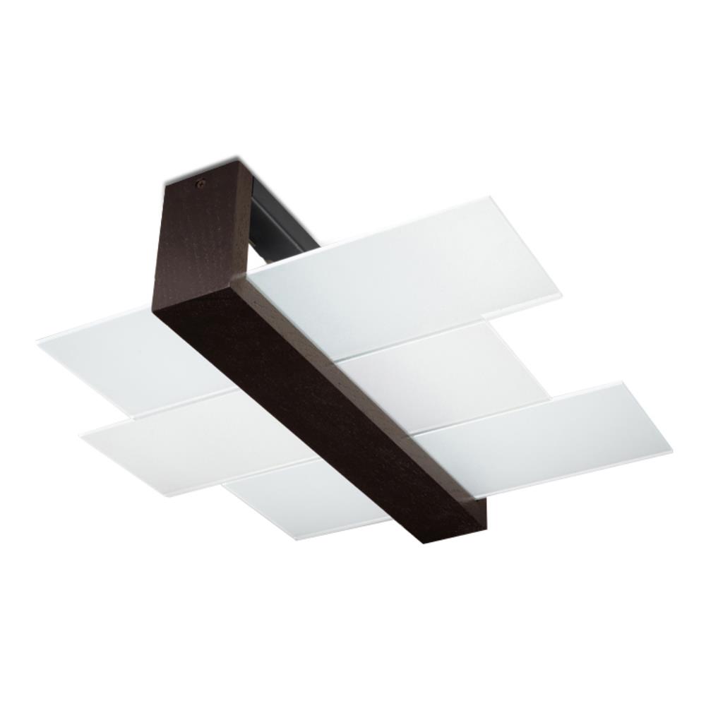 Sollux Lighting Feniks Deckenlampe 2x60 W holz-braun SL.0074