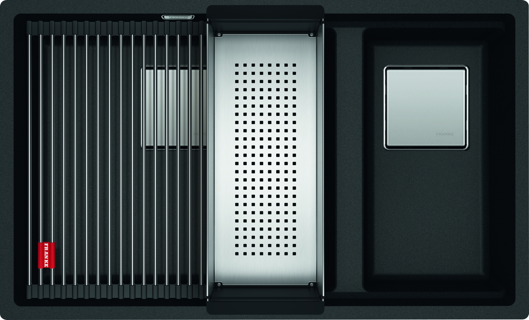 Franke Kanon Granitspüle 76x46 cm grau/graphit/onyx 125.0528.636