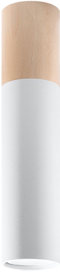 Sollux Lighting Pablo Deckenlampe 1x40 W weiß-holz SL.0631