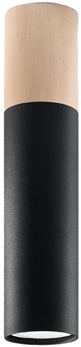 Sollux Lighting Pablo Deckenlampe 1x40 W schwarz-holz SL.0635