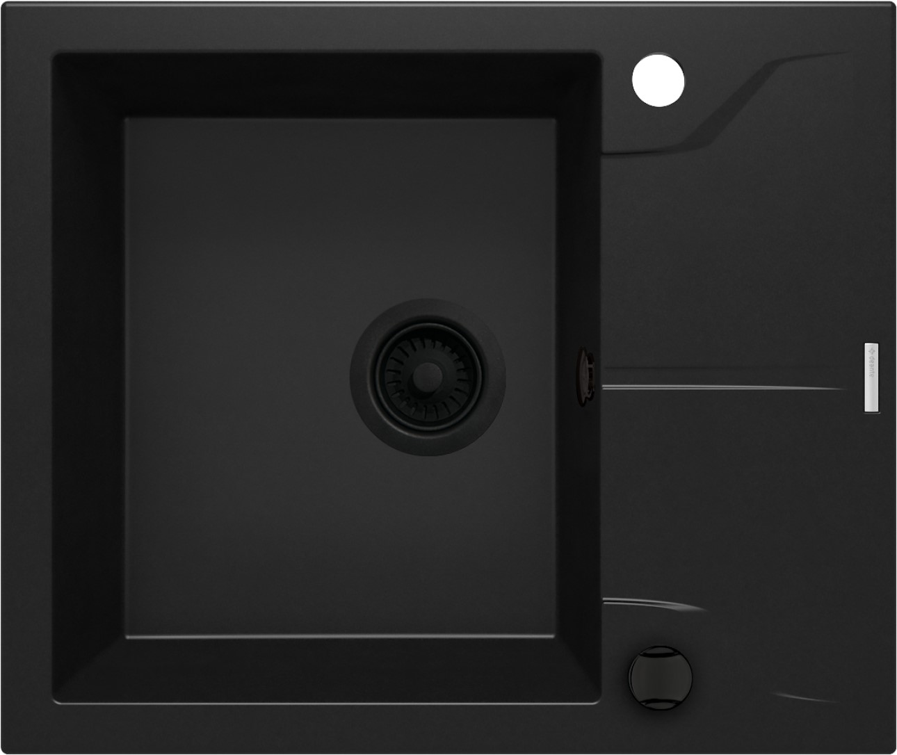 Deante Andante Granitspüle 59x49 cm schwarz ZQN_N11A