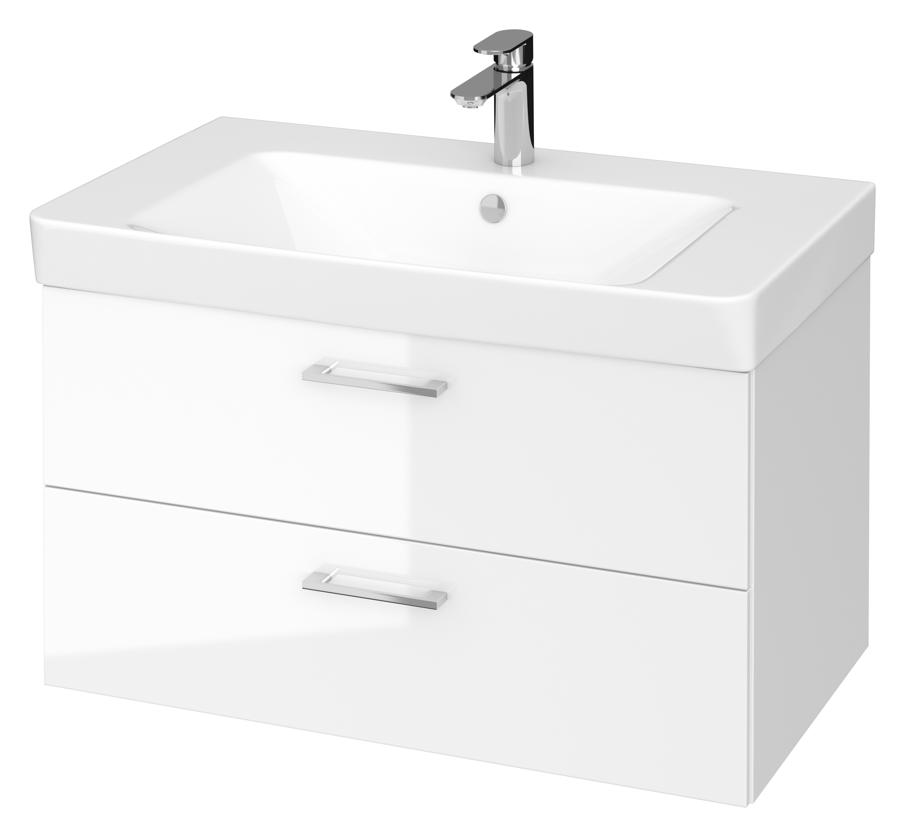 Cersanit Mille Waschbecken mit Unterschrank 81 cm weiß S801-338-DSM