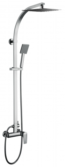 Blue Water Monaco Duschset Wandmontage mit Regenbrause chrom MON-ZKPN.400C