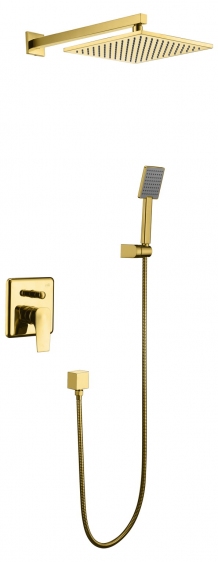 Blue Water Monaco Duschset Unterputz mit Regenbrause gold MON-ZKP.150Z�OTY