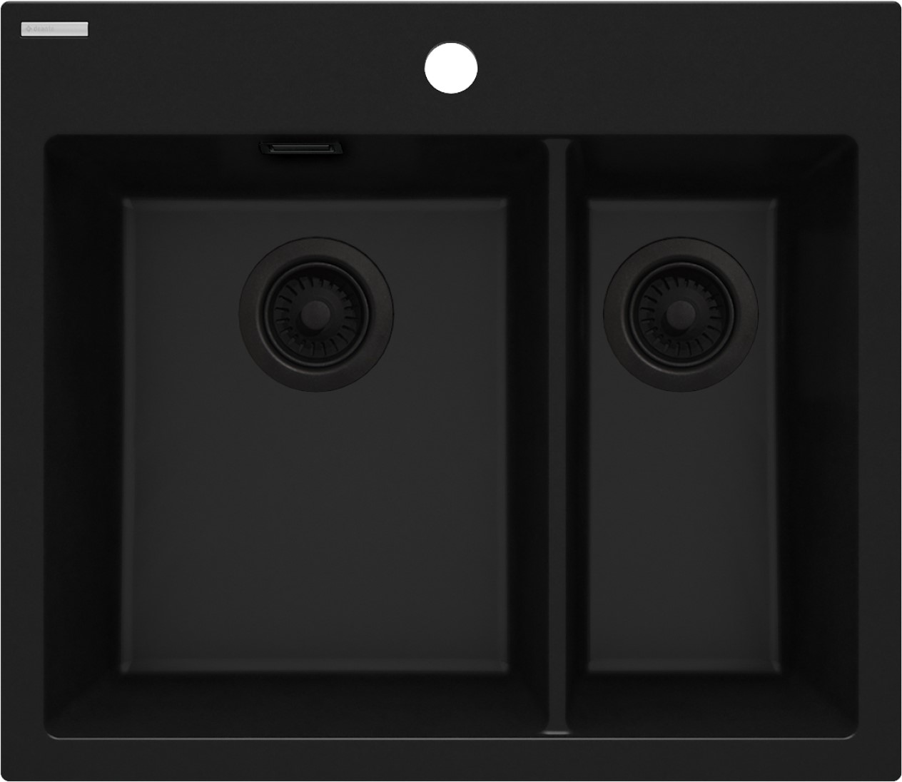 Deante Eridan Granitspüle 60x52 cm schwarz ZQE_N503