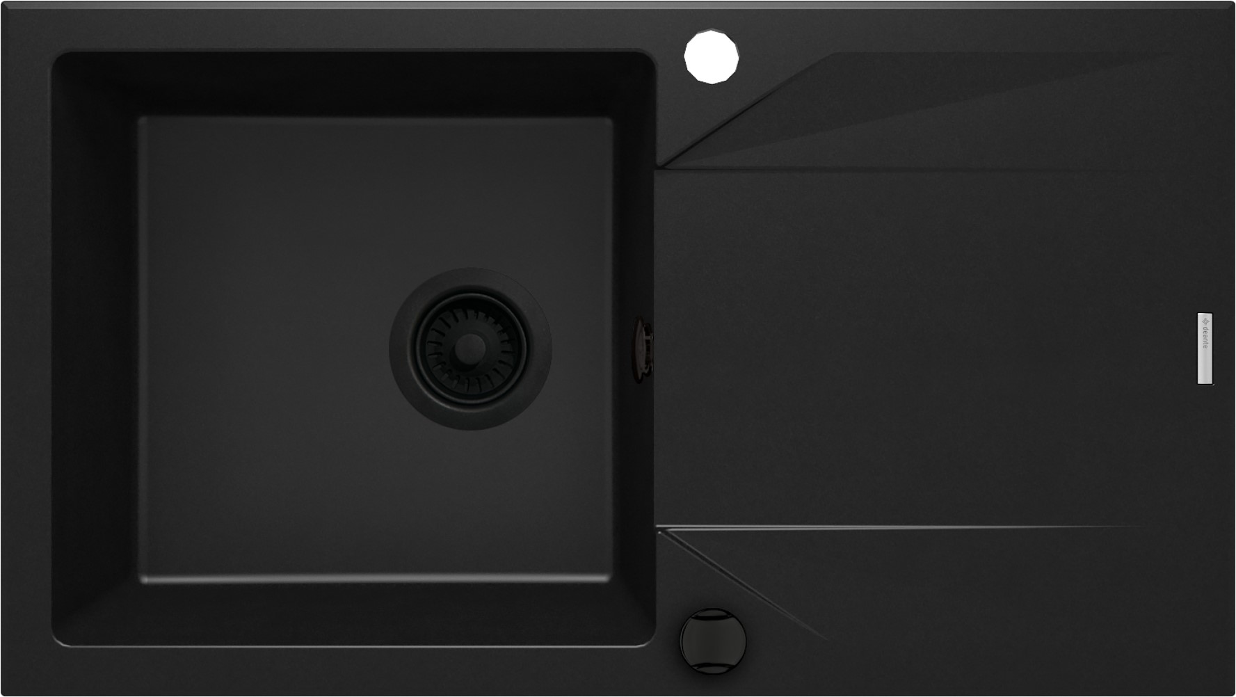 Deante Evora Granitspüle 78x44 cm schwarz ZQJ_N113