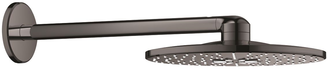 Grohe Rainshower Kopfbrause mit Arm 31x31 cm rund Hard Graphite 26475A00