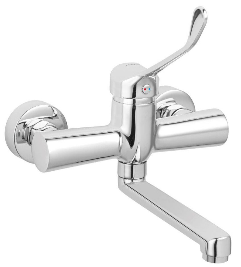 Ferro Algeo Medico waschbeckenhahn Wand chrom BAGM3