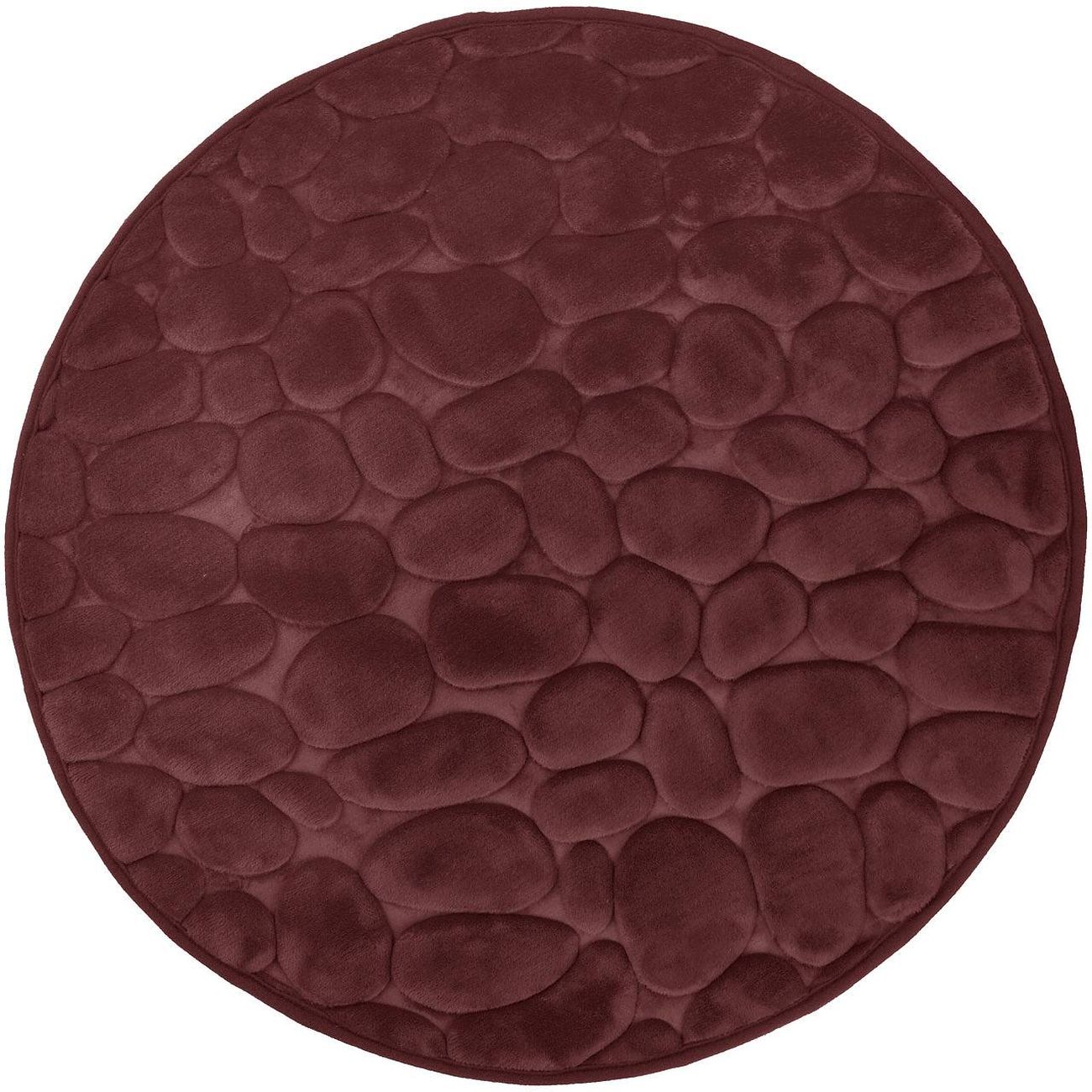 Duschy Bellarina Badezimmerteppich 60x60 cm rund braun 767-89