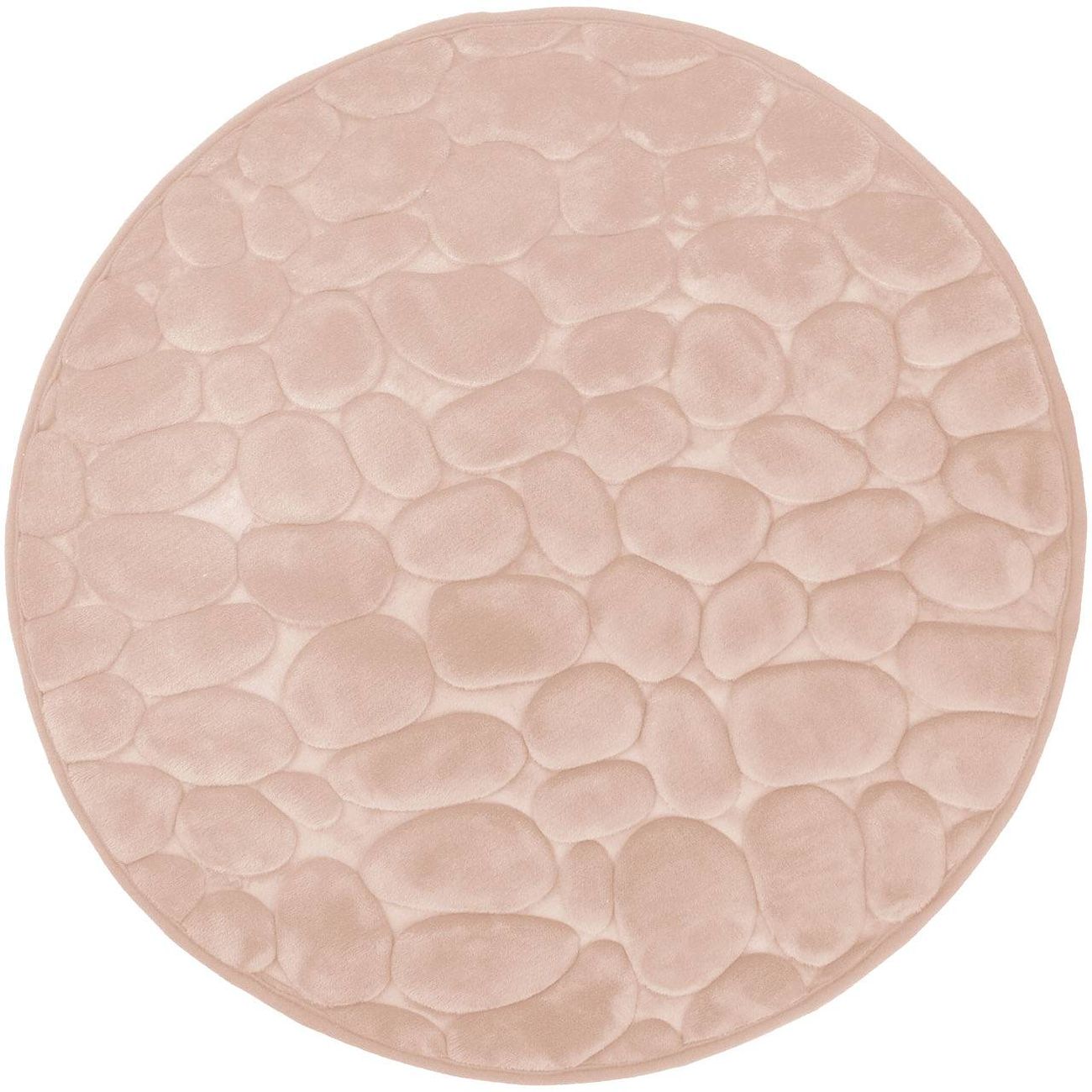 Duschy Bellarina Badezimmerteppich 60x60 cm rund rosa 767-84