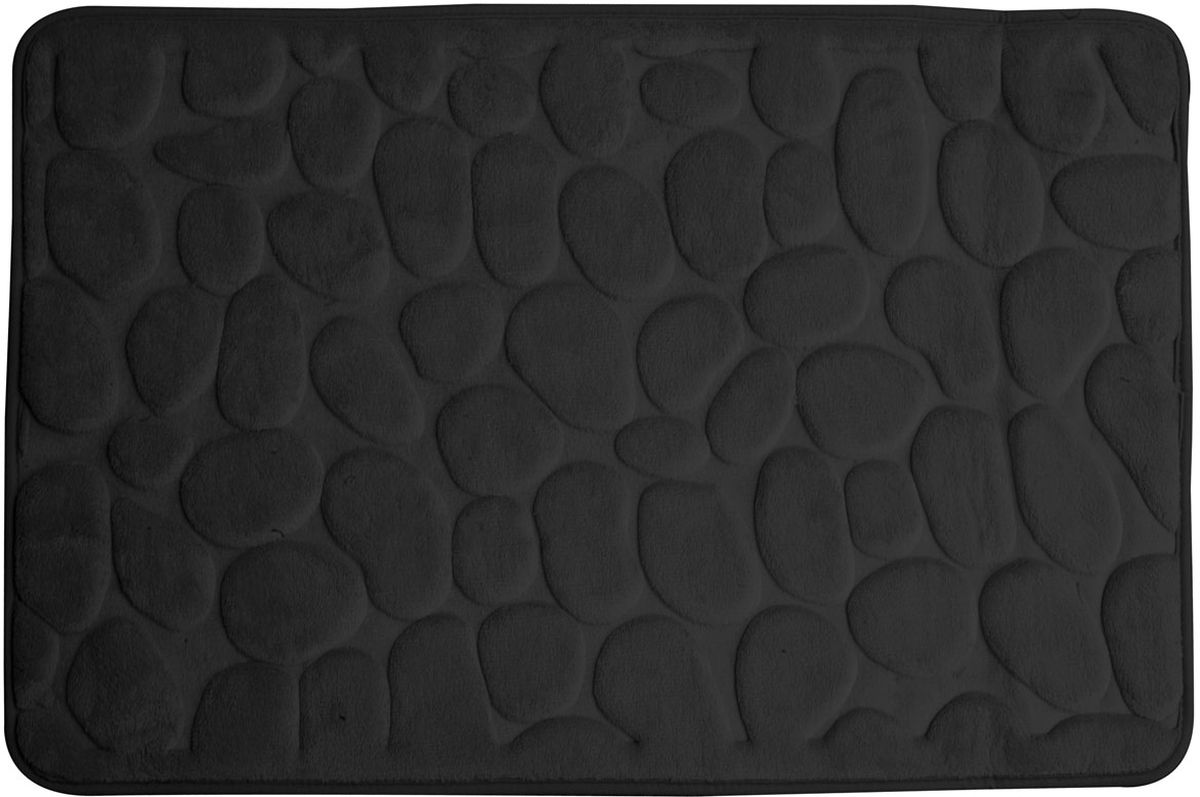 Duschy Rimini Badezimmerteppich 95x60 cm rechteckig schwarz 765-20