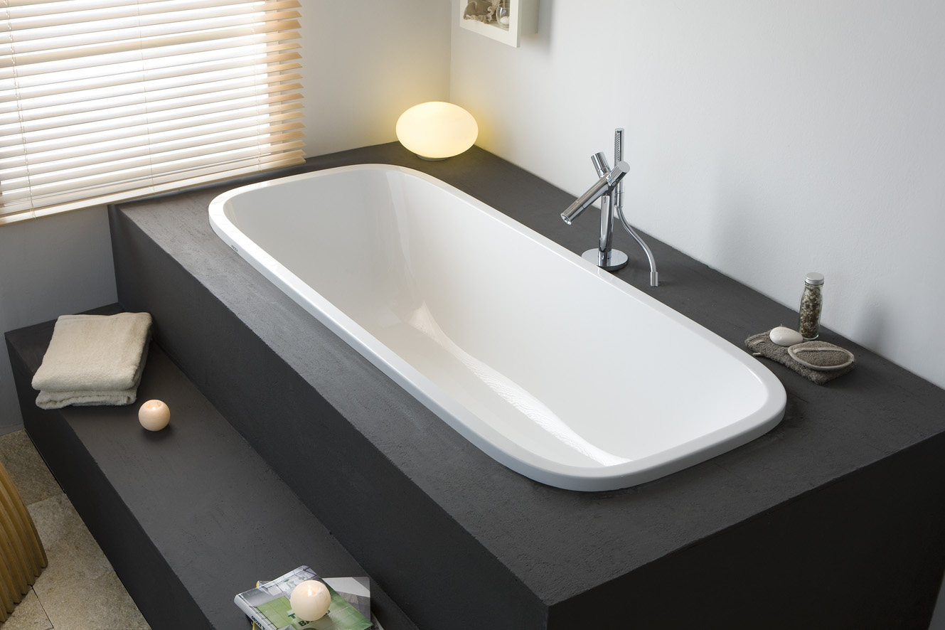Hoesch SingleBath Ovale Badewanne 180x75 cm oval weiß 3687.010