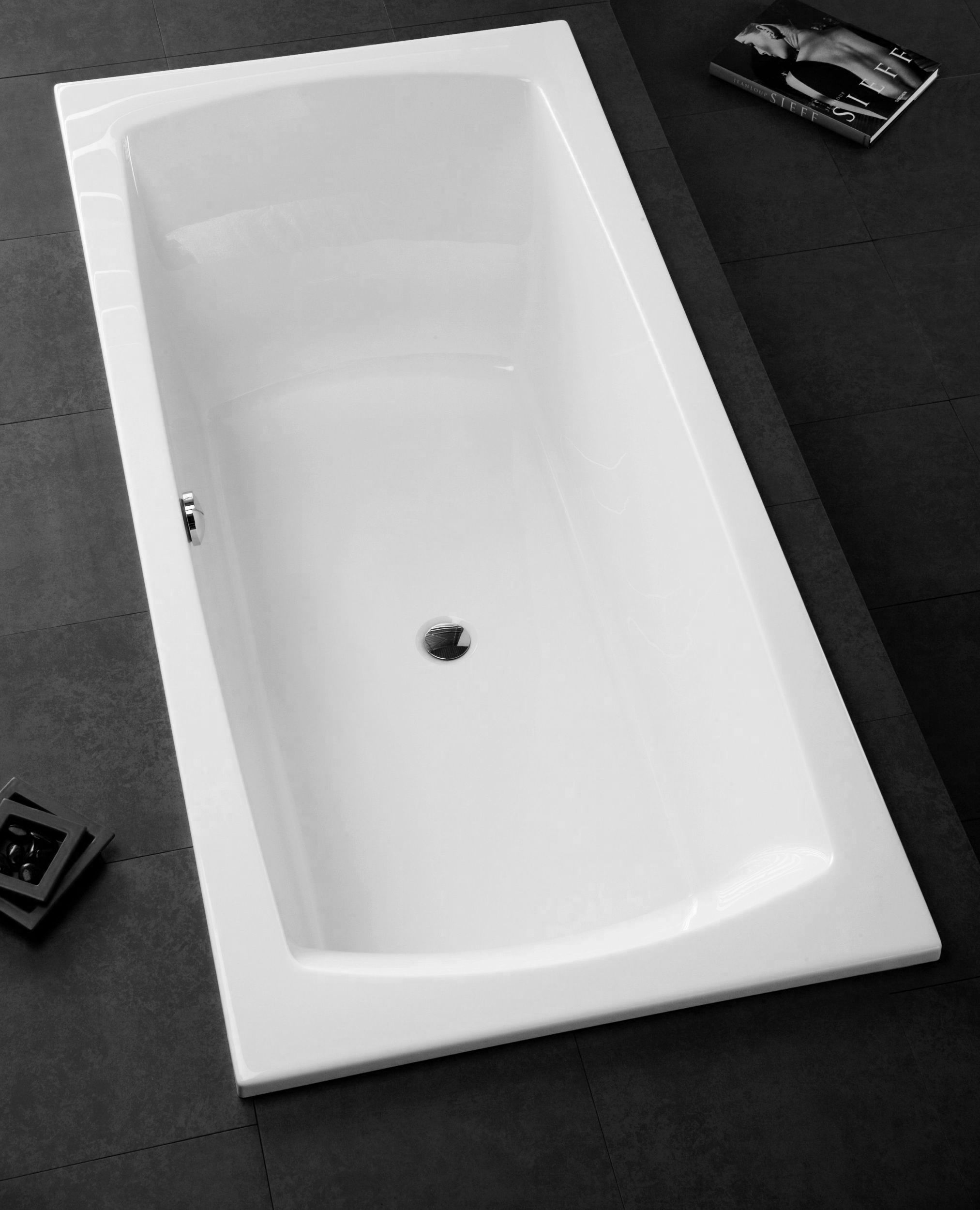 Hoesch Largo Rechteckige Badewanne 190x80 cm weiß 3710.010