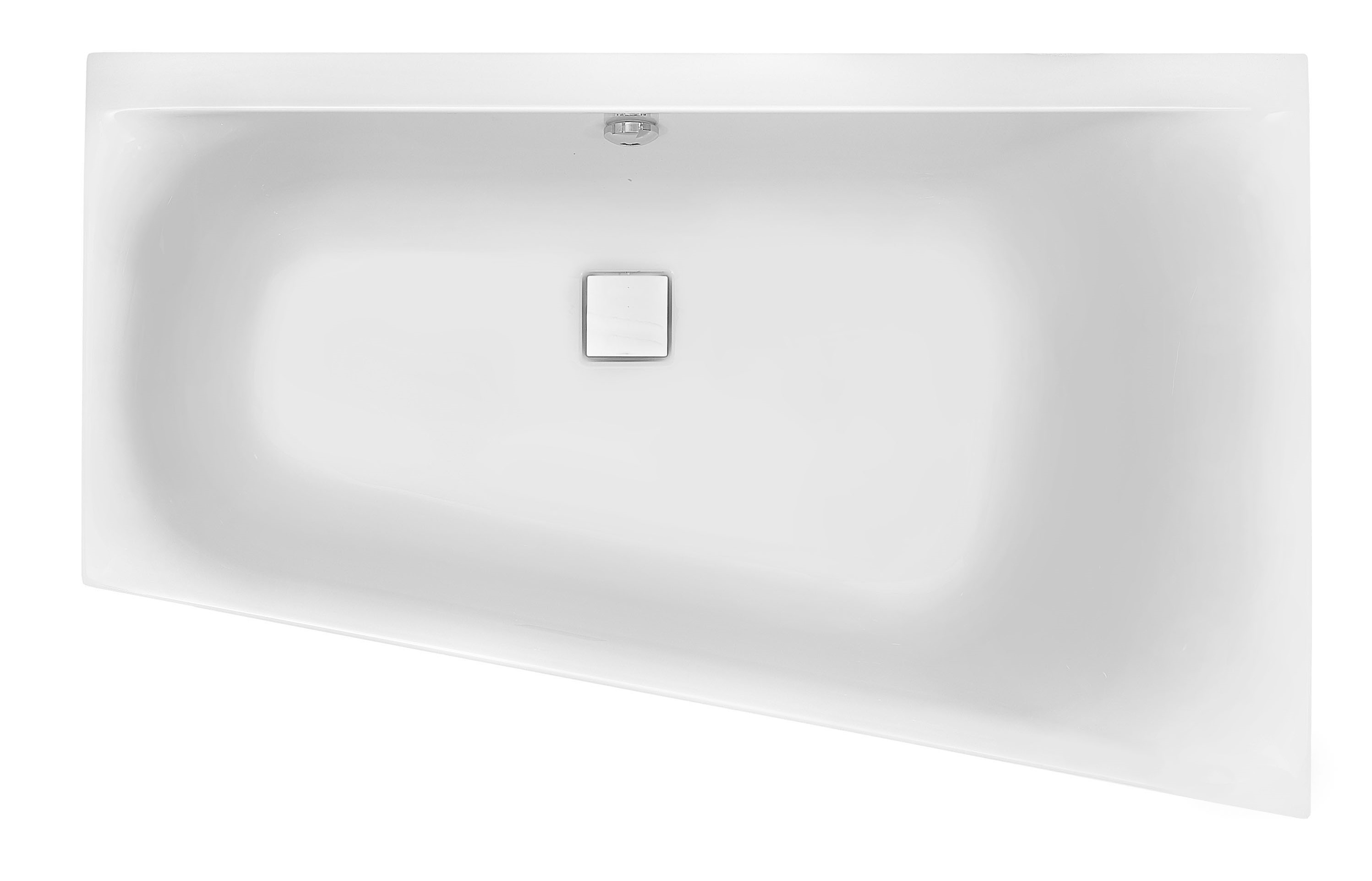 Hoesch Thasos Eckbadewanne 150x100 cm rechtsseitig weiß 3746.010