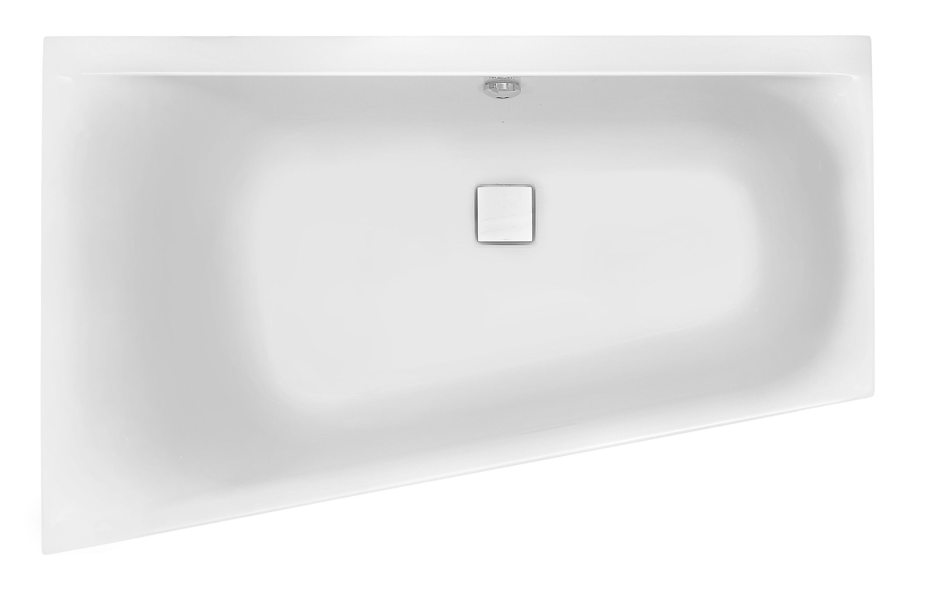 Hoesch Thasos Eckbadewanne 150x100 cm linksseitig weiß 3745.010