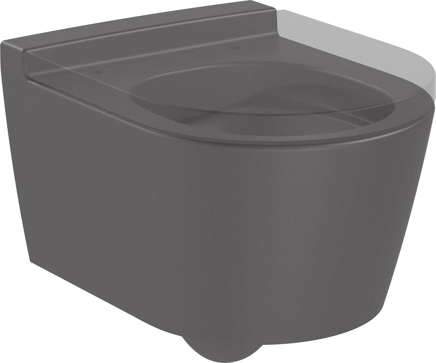 Roca Inspira WC-Becken hängend Spülrandlos schwarz A346528640