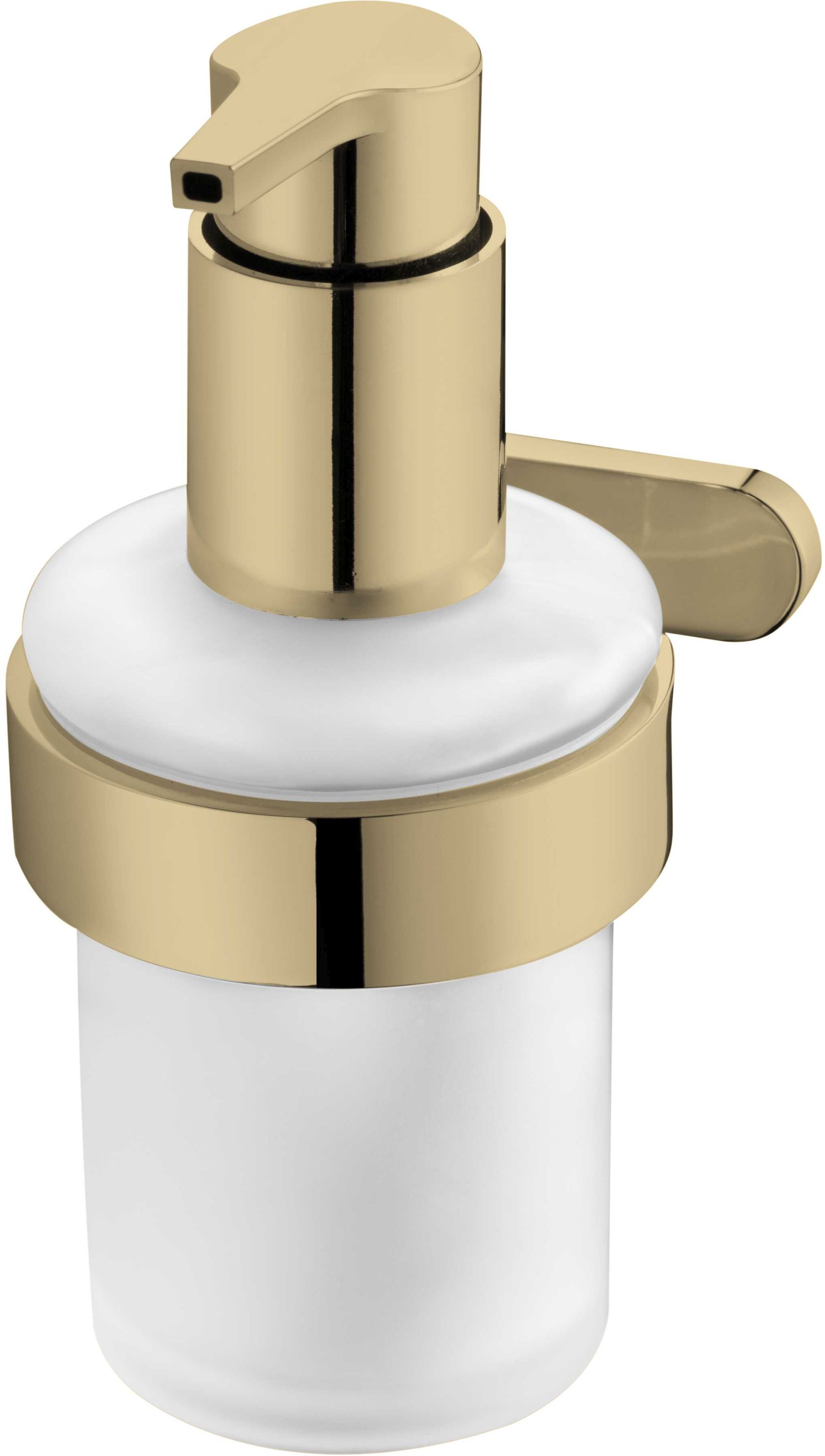 BISK Nature Seifenspender 150 ml gold-glas 05850