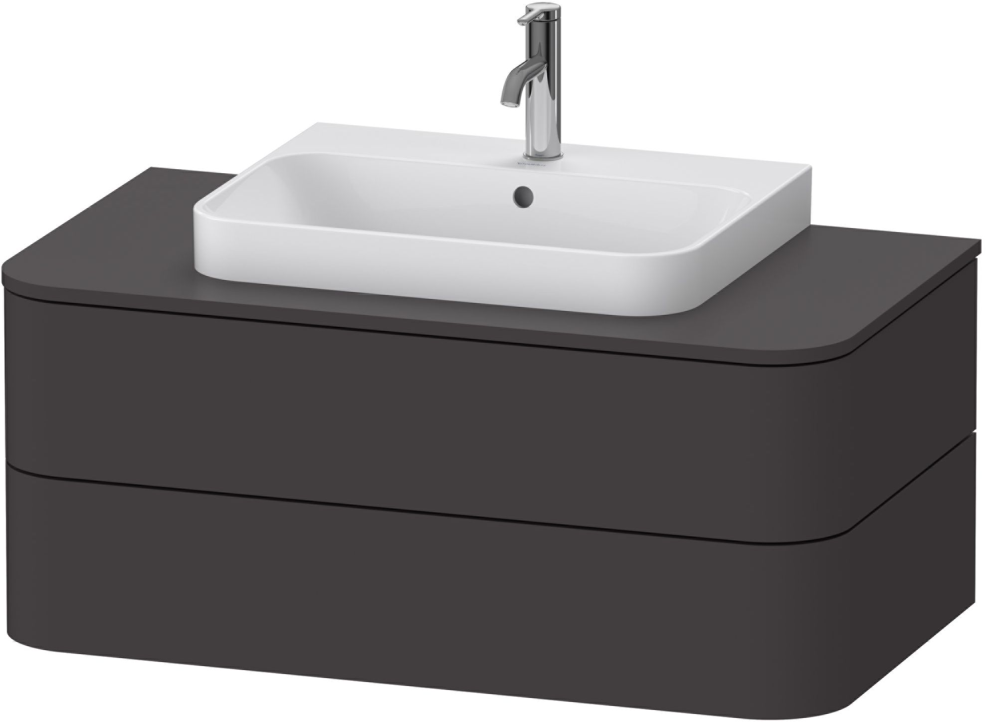 Duravit Happy D.2 Kabinett 100x55x40.8 cm Unterschrank hängend graphit HP497108080