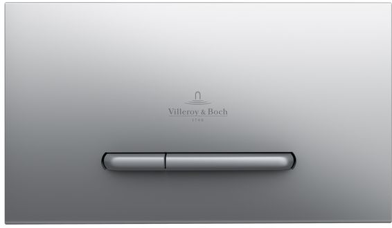 Villeroy & Boch ViConnect Betätigungsplatte für Toilette mattchrom 92218069