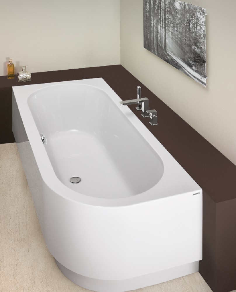 Hoesch Happy D. Eckbadewanne 180x80 cm linksseitig weiß 6485.010