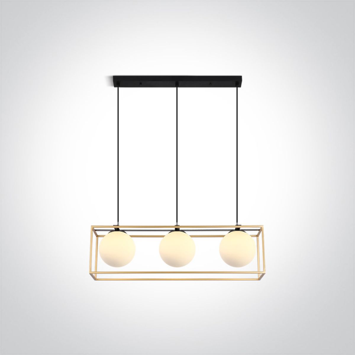 One Light Alla Pendelleuchte 3x8 W messing 63174C/BS