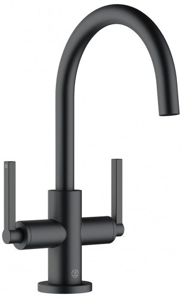 Kludi Nova Fonte Puristic Waschtischarmatur Stehend schwarz 201183915