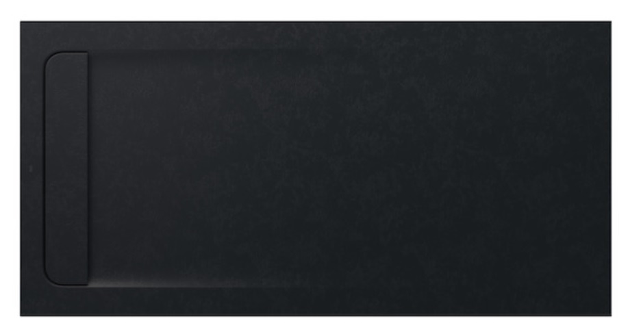 Roca Aquos Rechteckige Duschwanne mit Siphon 160x80 cm schwarz AP60164032001400