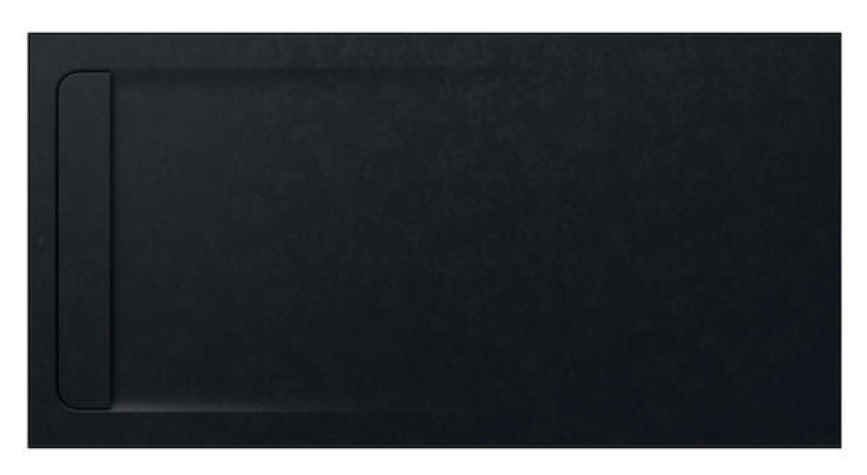 Roca Aquos Rechteckige Duschwanne mit Siphon 180x90 cm schwarz AP60170838401400