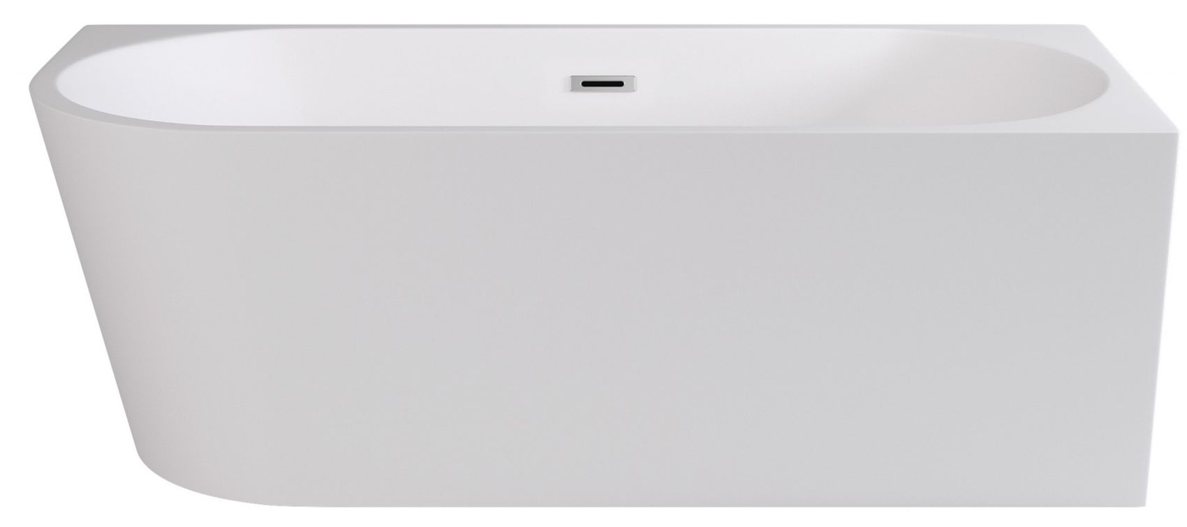 Besco Zoya Wandmontierte Badewanne 150x75 cm rechteckig weiß #WAS-150-ZP