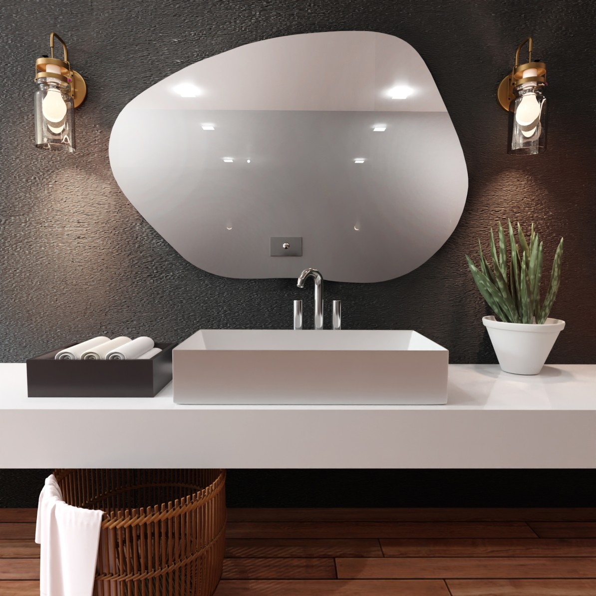 Baltica Design Stain I Spiegel 60x36 cm 5903003187776