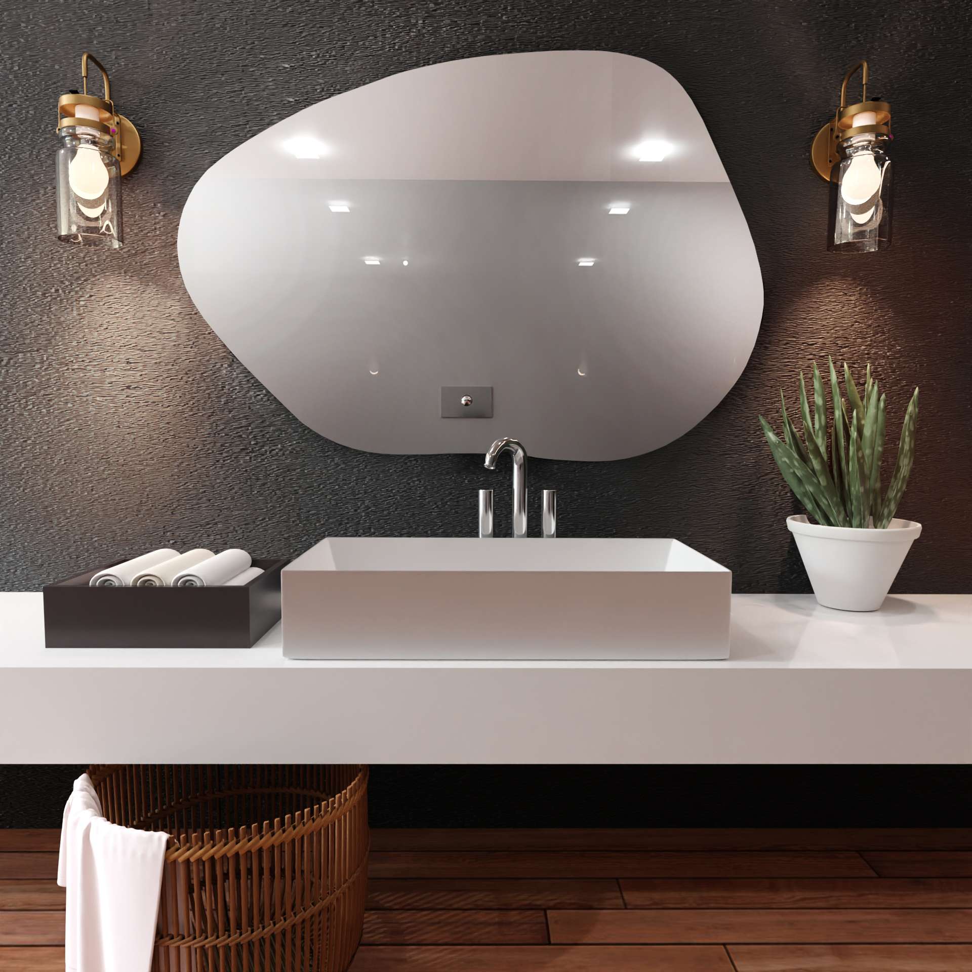 Baltica Design Stain I Spiegel 80x57 cm 5903003187790