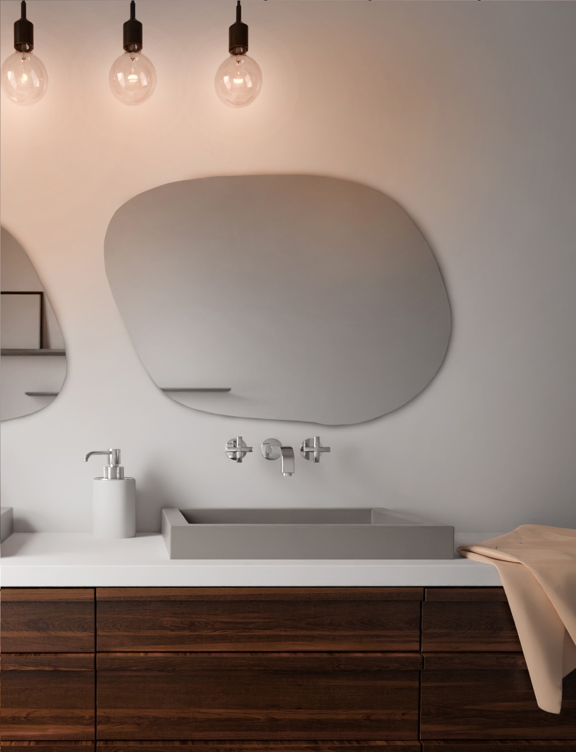 Baltica Design Stain Spiegel 80x57 cm 5903003188414