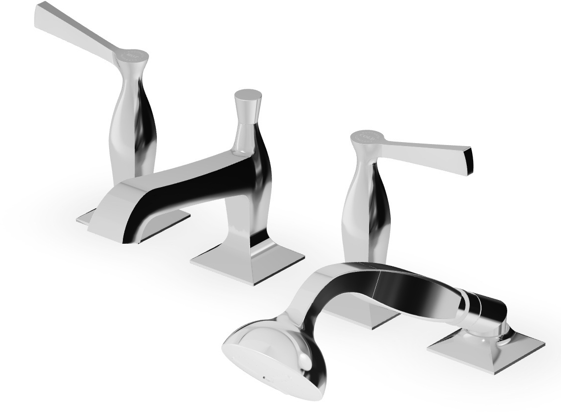 Zucchetti Bellagio Badewannen- und Duscharmatur awannenmontiert chrom ZB2441