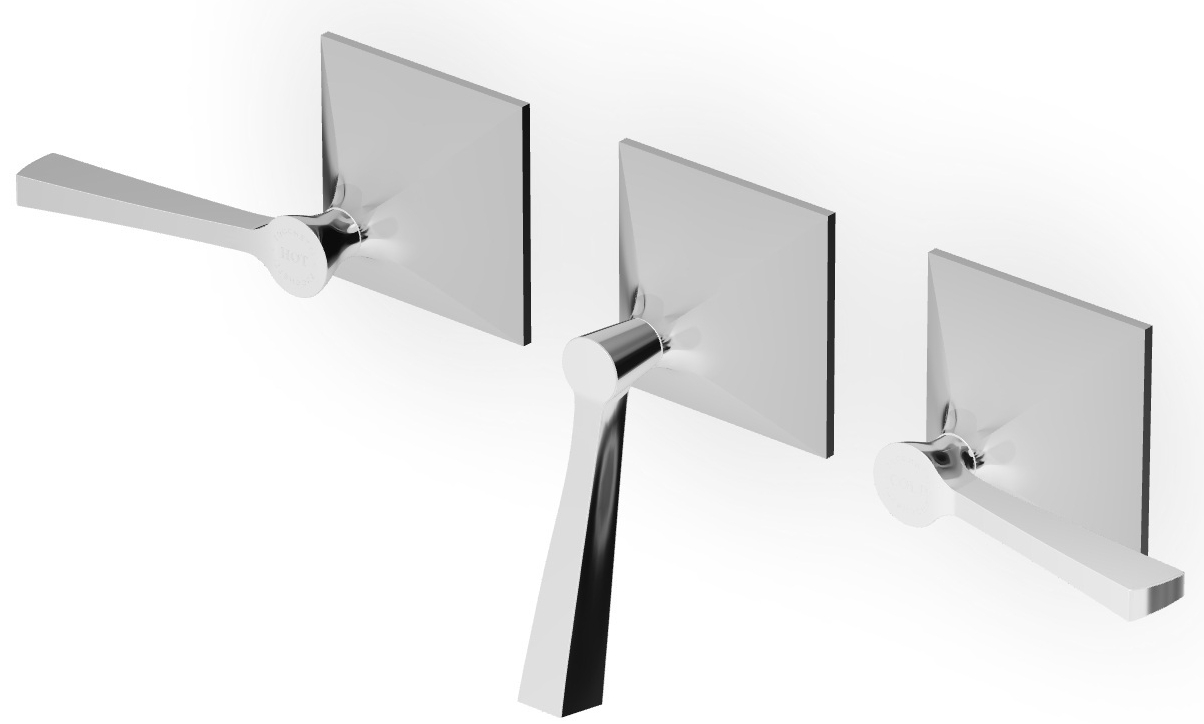 Zucchetti Bellagio Badewannen- und Duscharmatur Unterputz chrom ZB2695