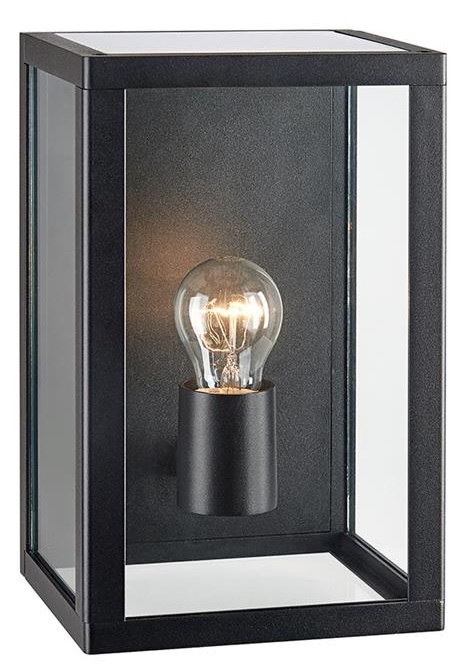 Markslöjd Pelham Außenwandleuchte 1x60 W schwarz-transparent 107113