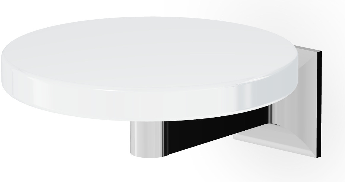 Zucchetti Bellagio Seifenschale Wand chrom-weiß ZAC510