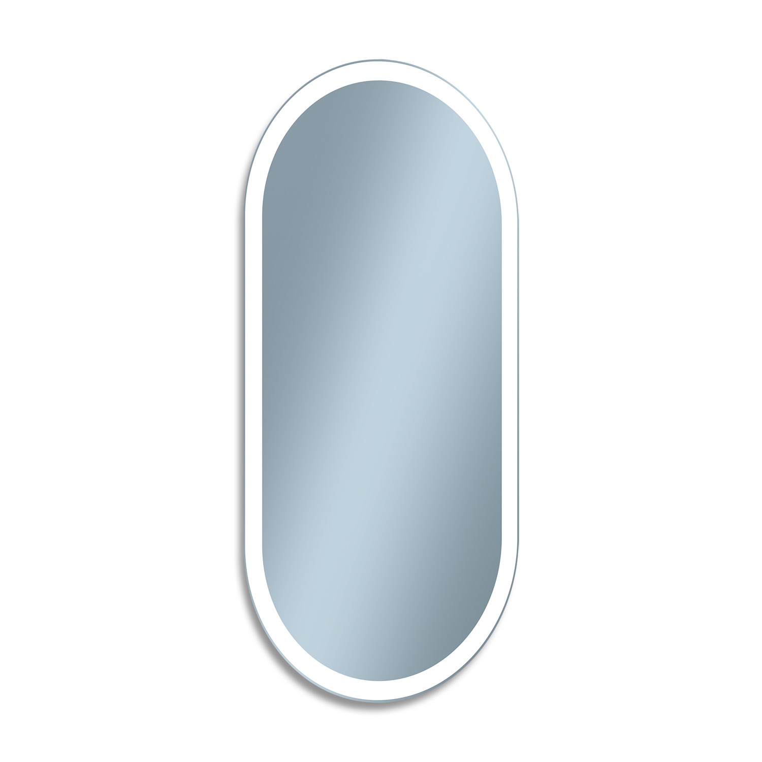 Venti Elipson Spiegel 60x120 cm oval mit Beleuchtung silber 5907459662399