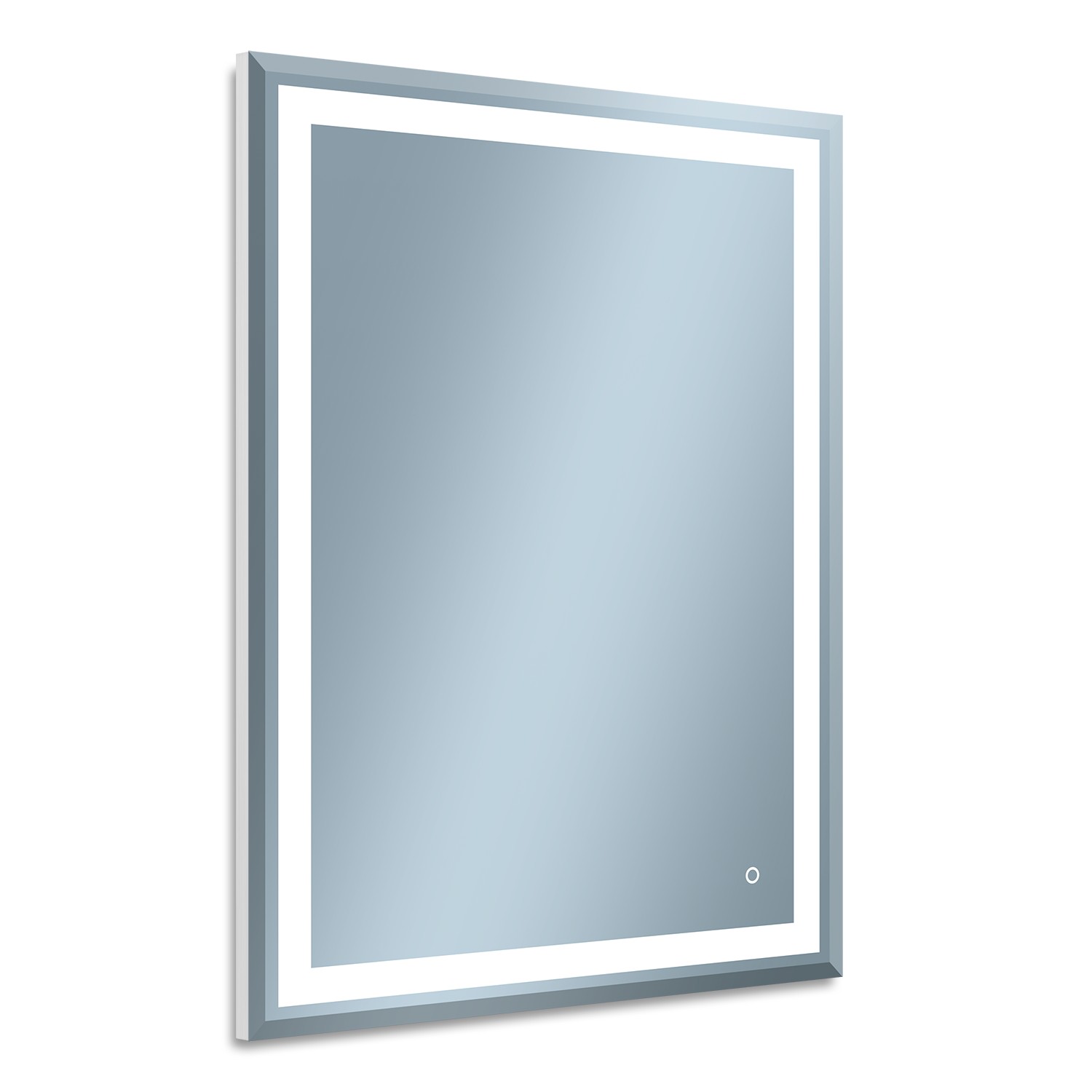 Venti Willa Spiegel 60x80 cm rechteckig mit Beleuchtung silber 5907722357977