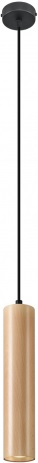 Sollux Lighting Lino Pendelleuchte 1x40 W schwarz-holz SL.0636